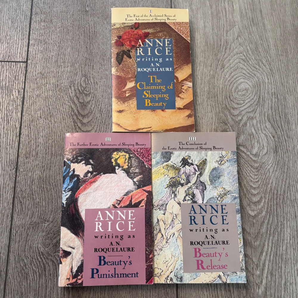 Anne Rice Sleeping Beauty Trilogy Book Set A.N. Roquelaure Erotica Paperback